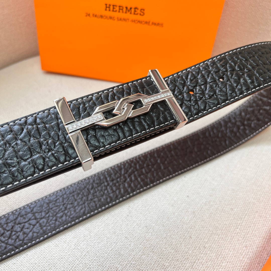 H**mes leather belt 3