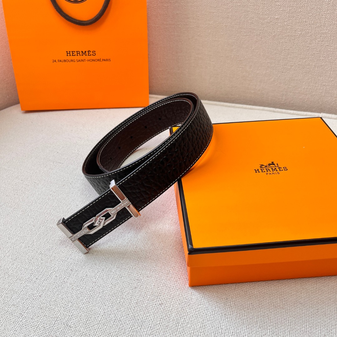 H**mes leather belt 3