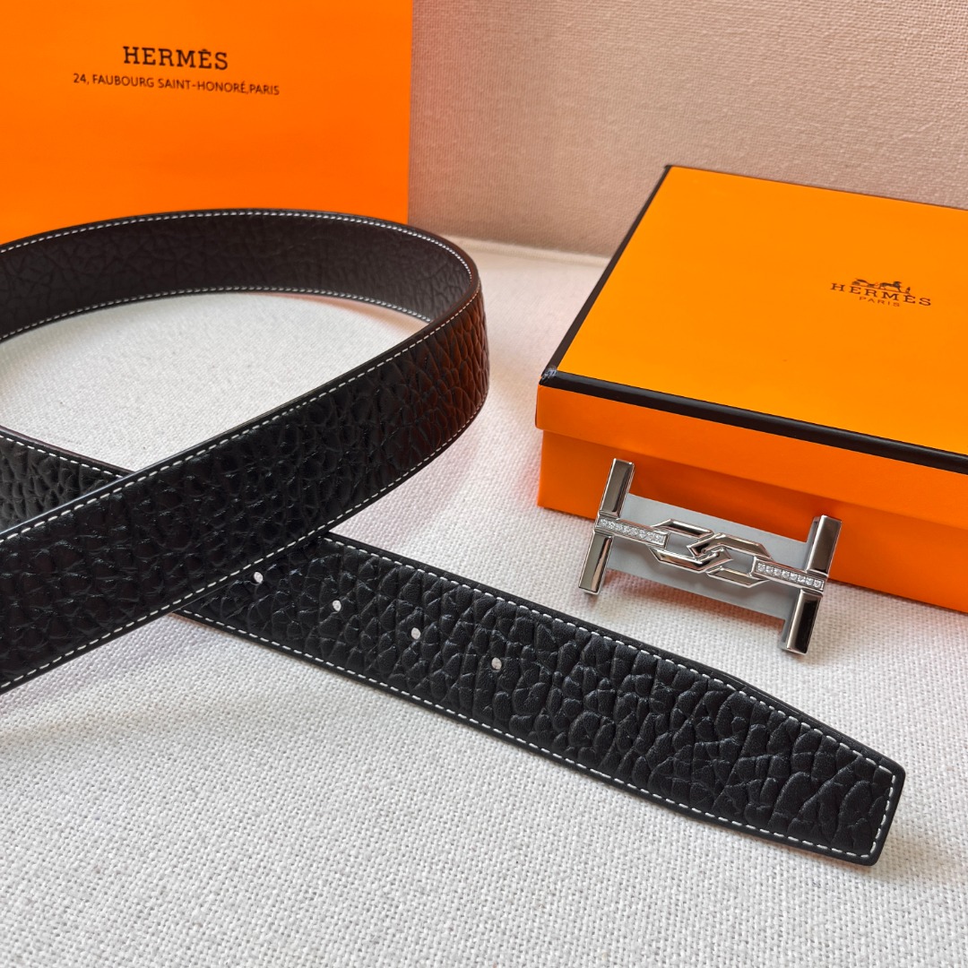 H**mes leather belt 3