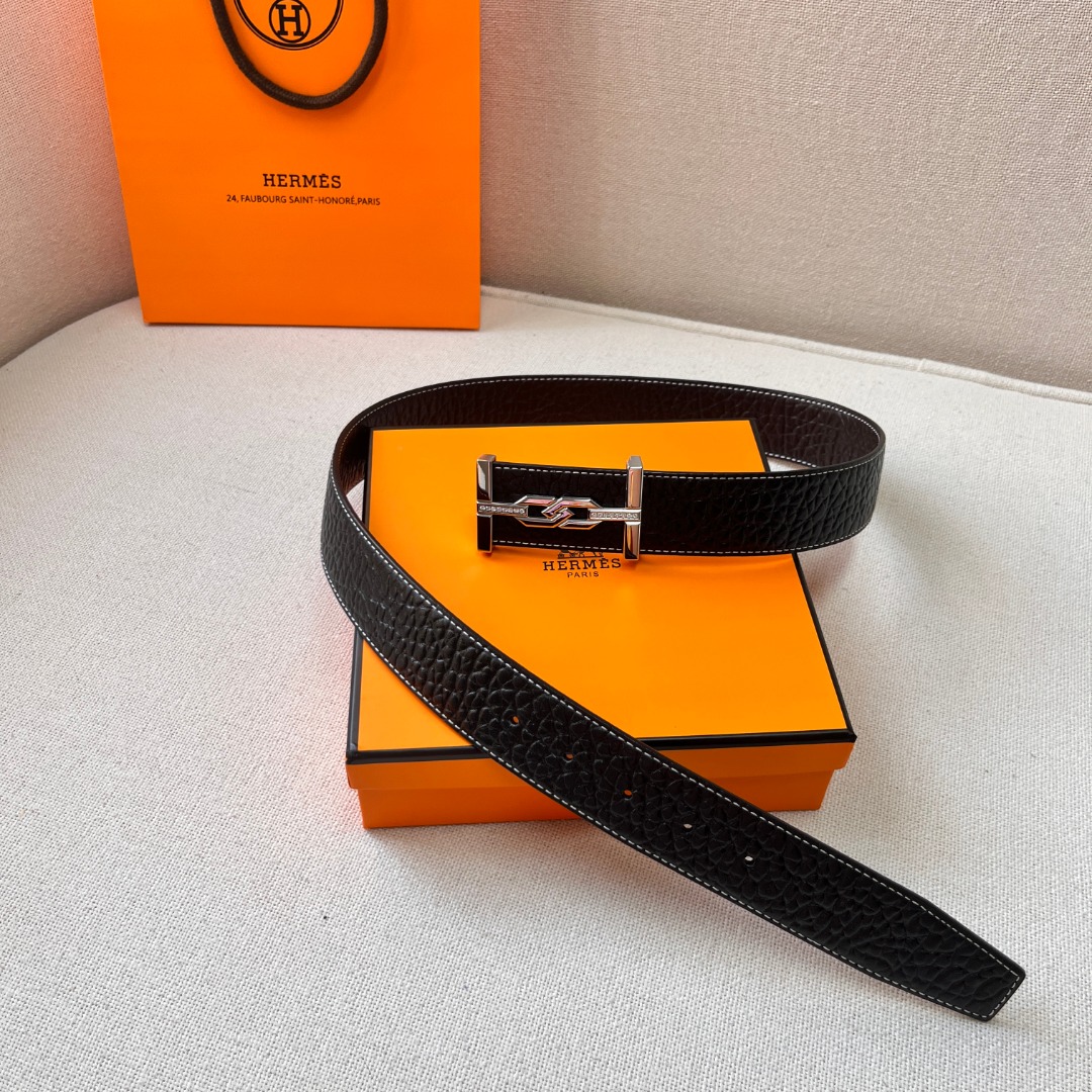 H**mes leather belt 3