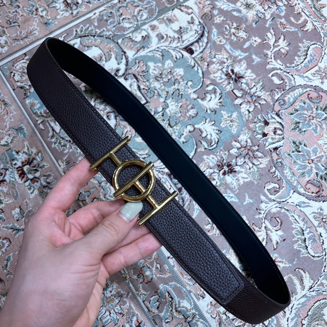 H**mes leather belt 5
