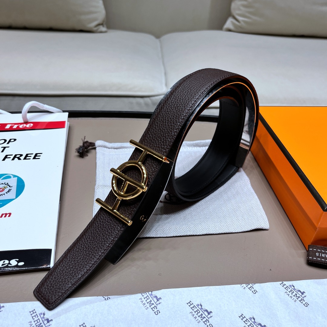 H**mes leather belt 5