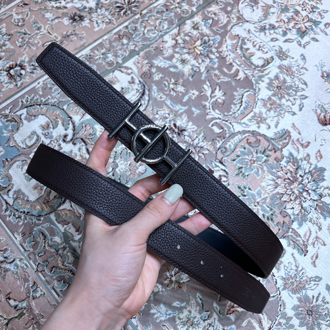 H**mes leather belt 5