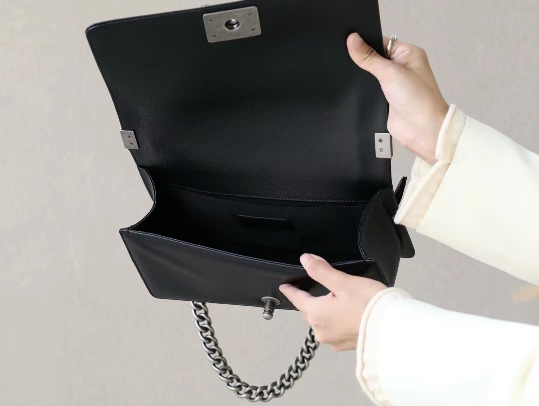 boy Ch*el shoulder bag cow leather