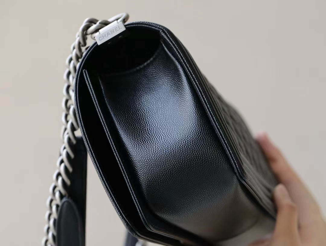 boy Ch*el shoulder bag cow leather