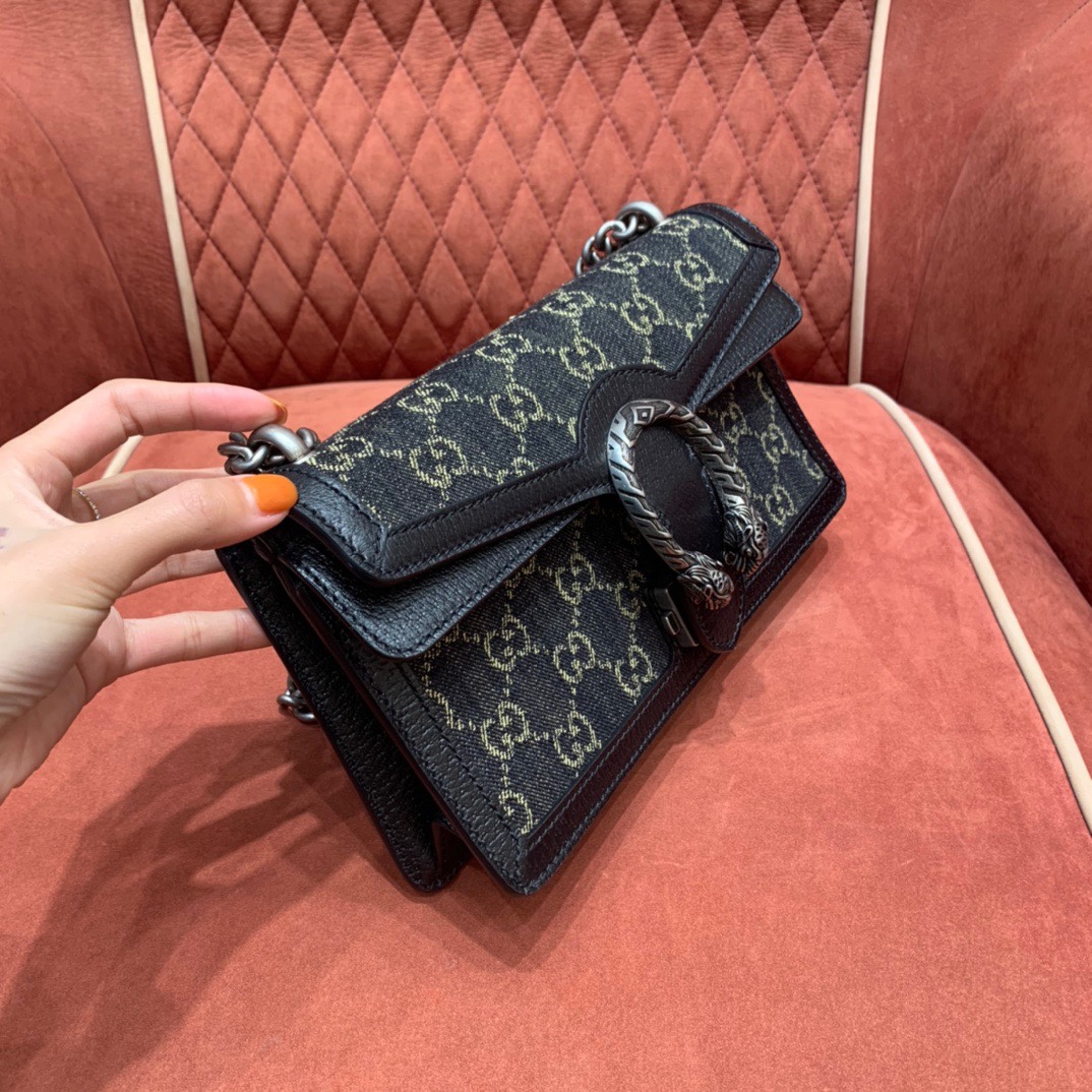 Denim mini bag