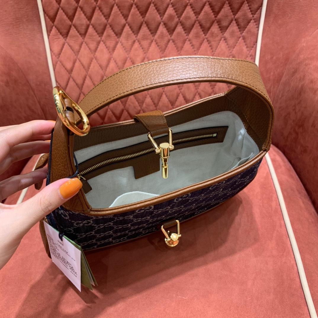 Gucc1 denim handbag