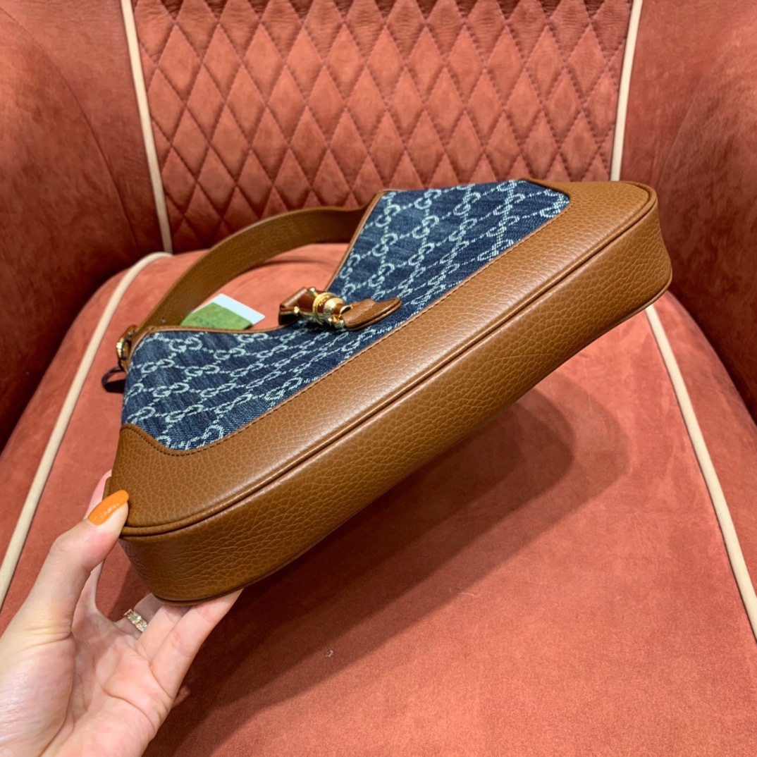 Gucc1 denim handbag