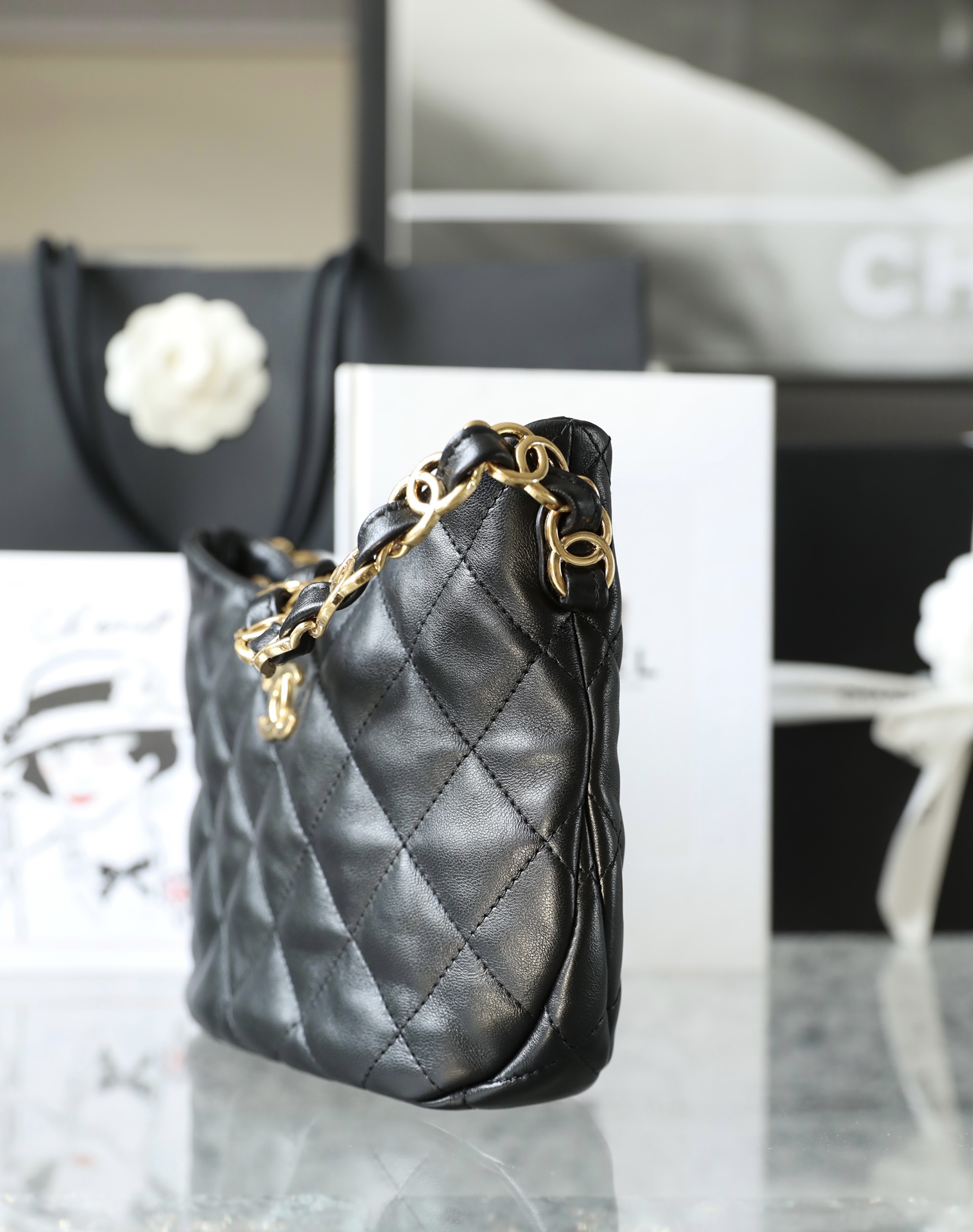 Ch*el hobo bag
