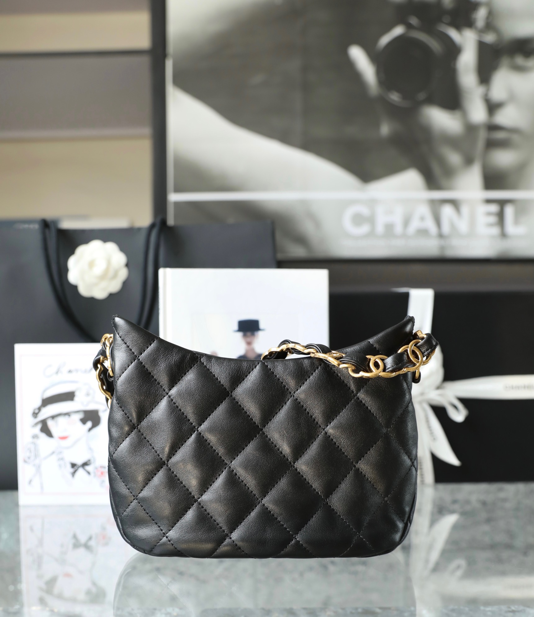 Ch*el hobo bag