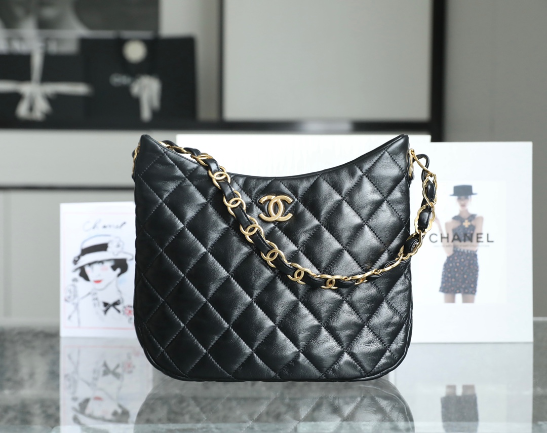 Ch*el large hobo bag